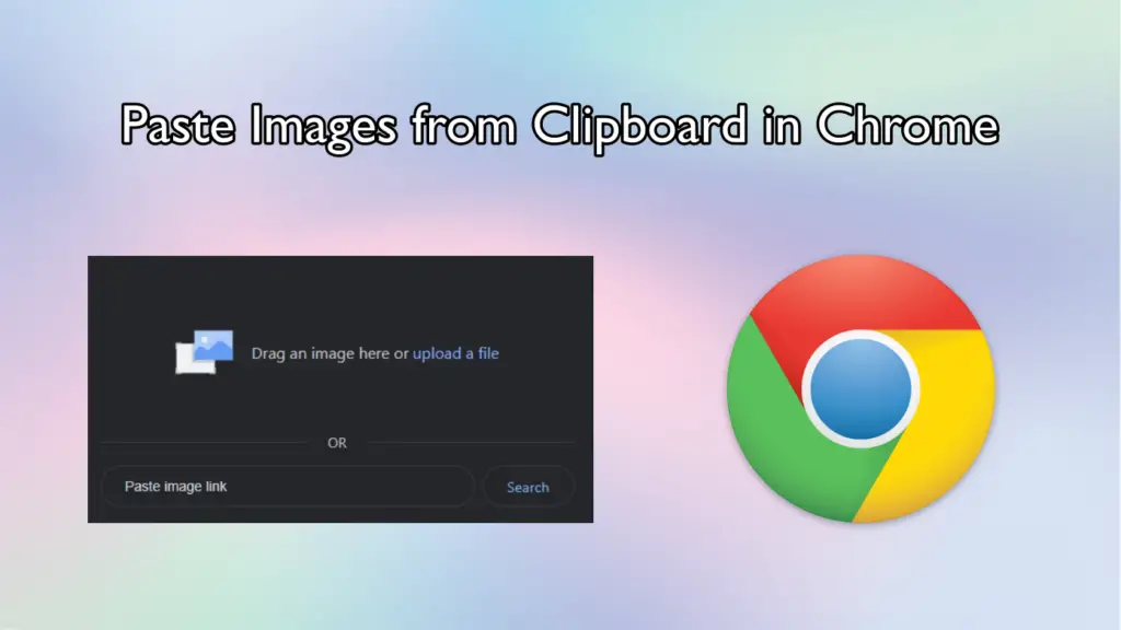 paste image from clipboard to chrome in any website