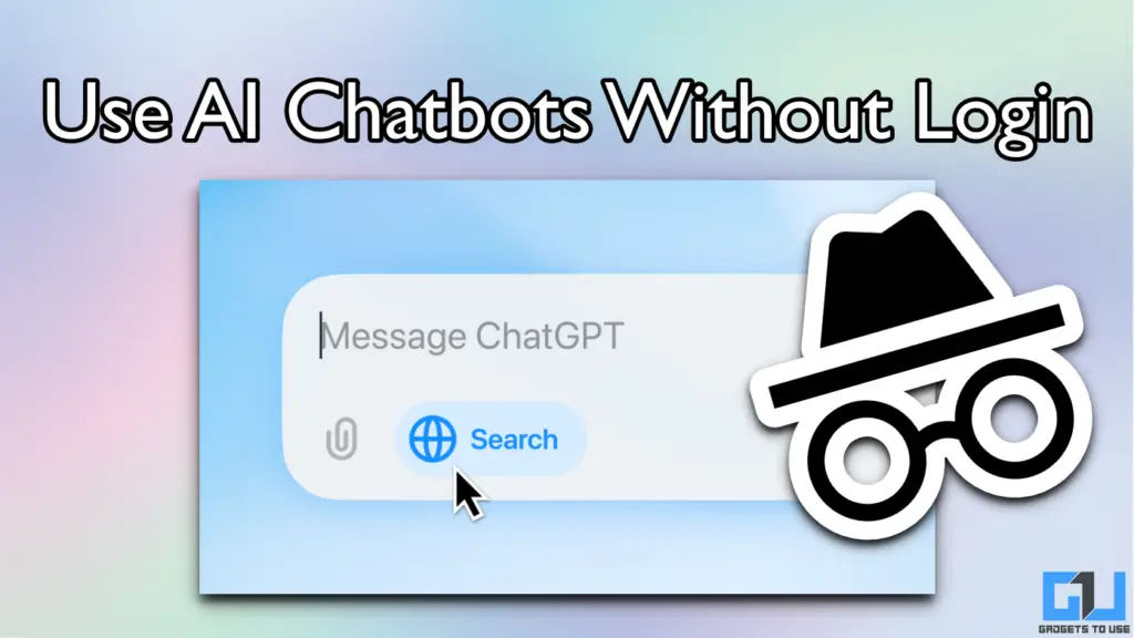 use ai chatbot without login