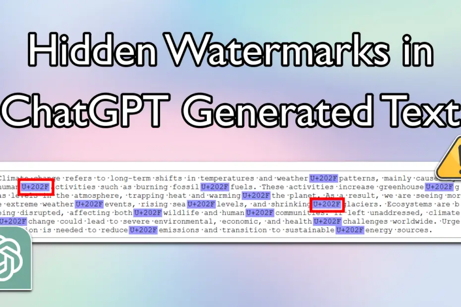 detect hidden watermark in chatgpt