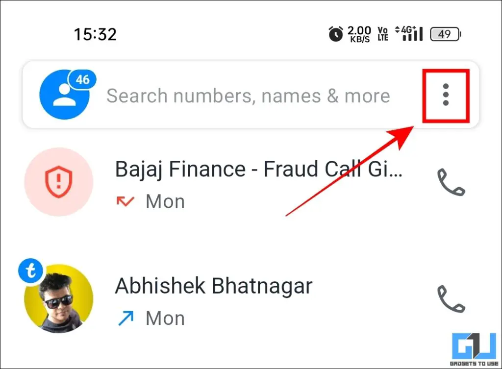 Open TrueCaller Settings