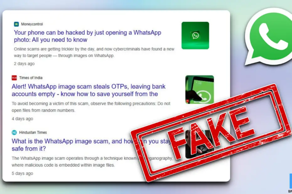whatsapp image scam