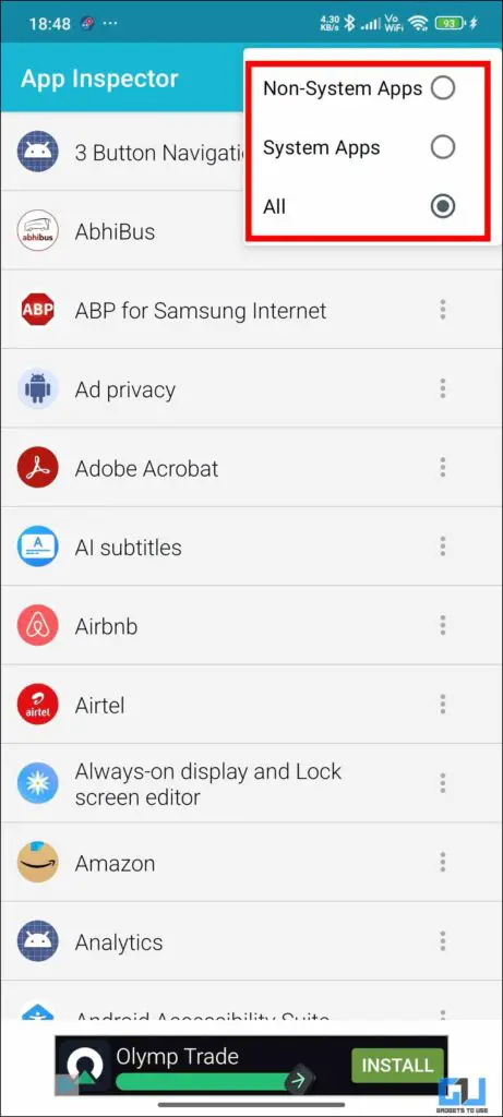 Application Inspector Function 2