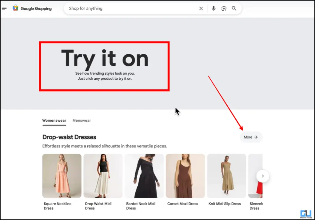 Try It On Page