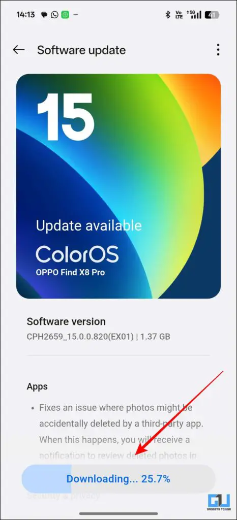 Update download