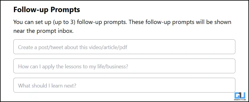 Follow Up Prompt