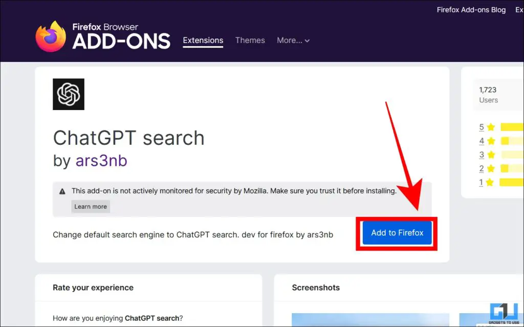 Chatgpt search extension in firefox