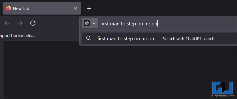 Chatgpt search in firefox