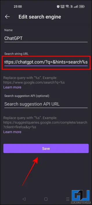 Set Chatgpt as the default search engine in Firefox