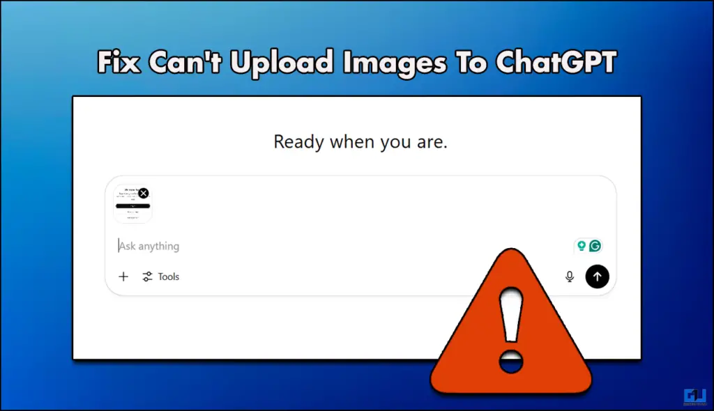 Fix Can't Upload Images To ChatGPT