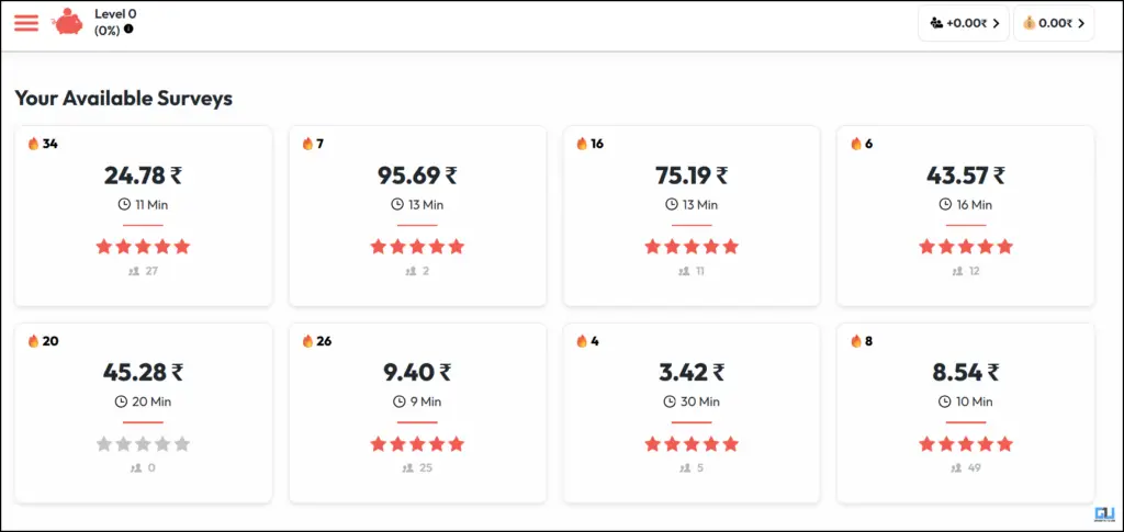 Different Surveys