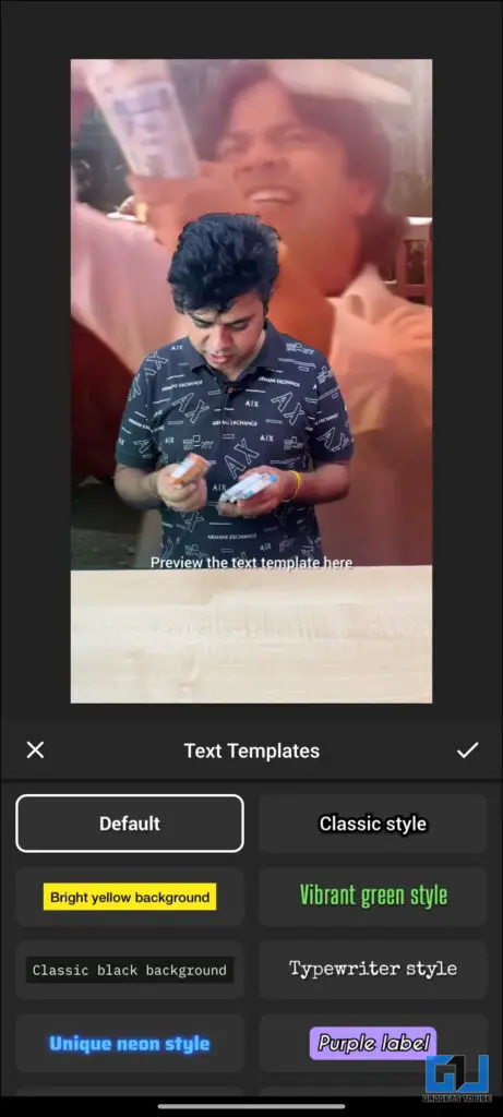 Styles of Caption
