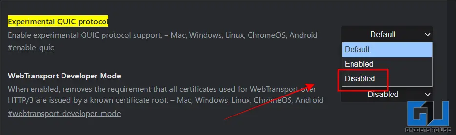 Fix ChatGPT Stop Working After Switching Tabs disable QUIC protocol