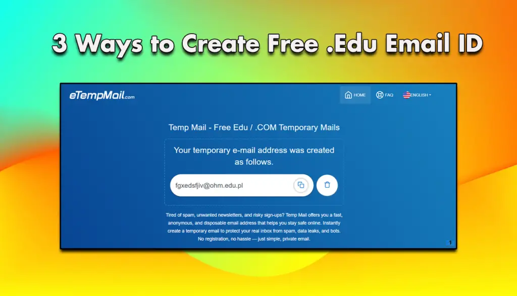 3 Ways to Create Free .Edu Email ID