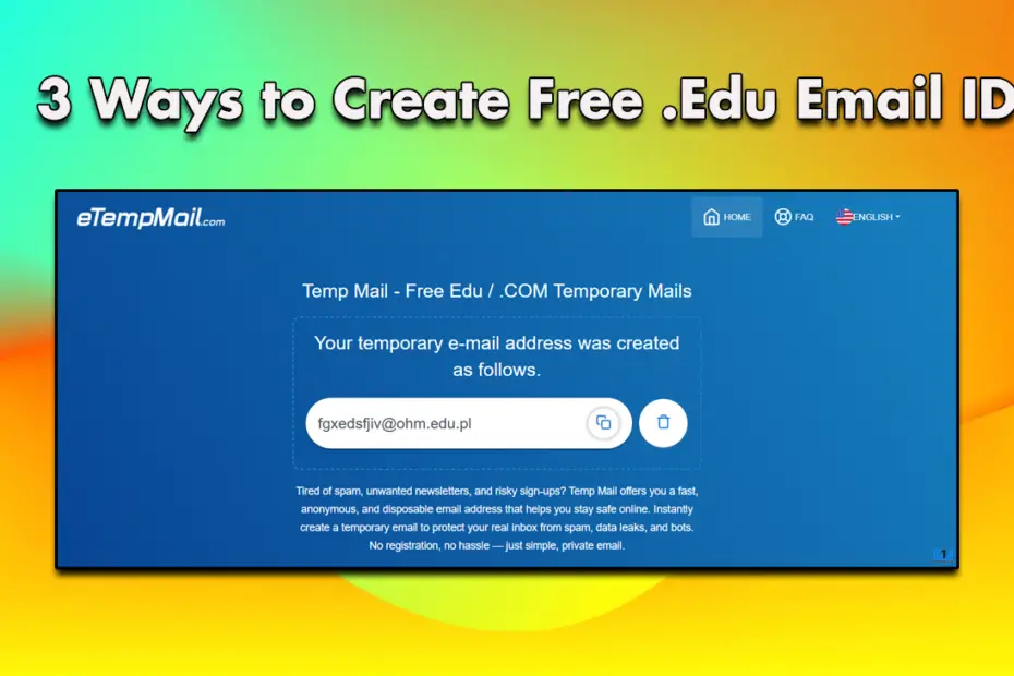 3 Ways to Create Free .Edu Email ID