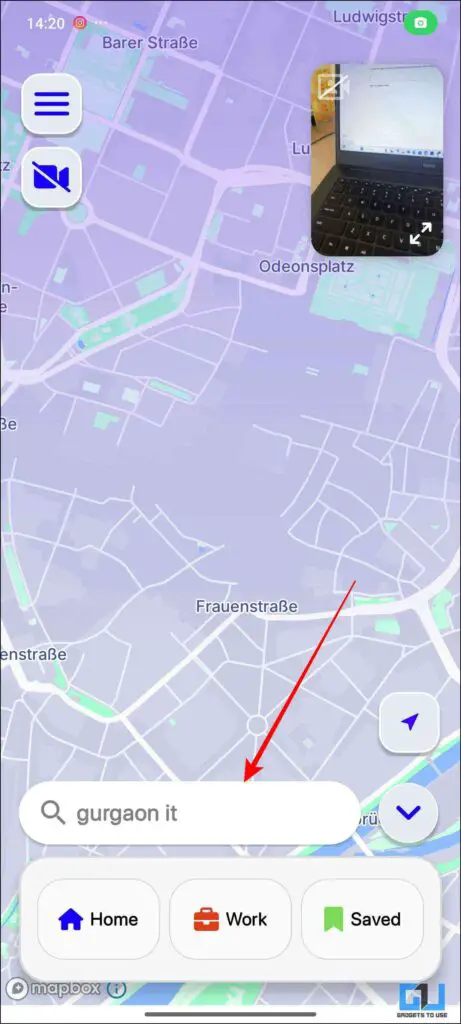Address into app