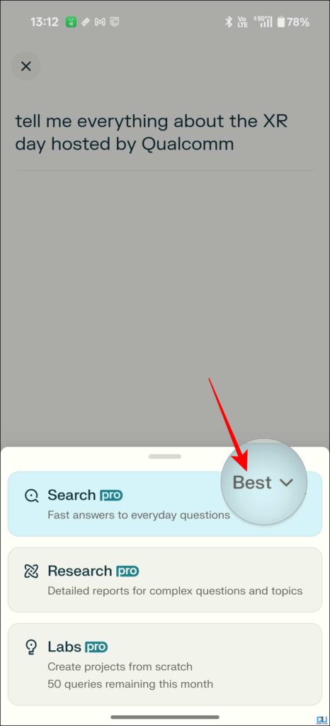 Best Option in Search