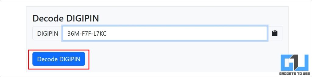 Convert DIGIPIN to Google Maps