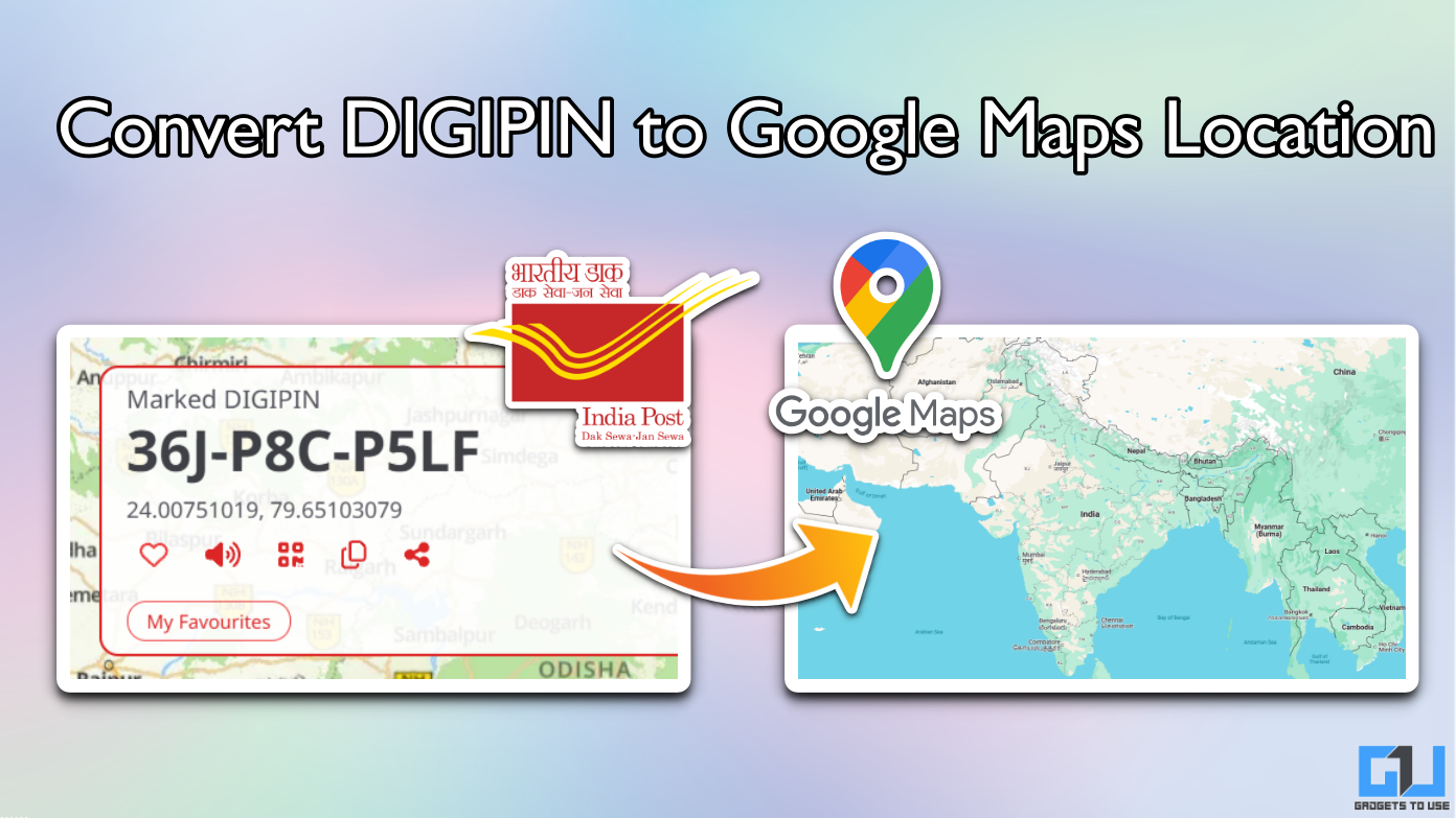 Convert DIGIPIN to Google Maps location