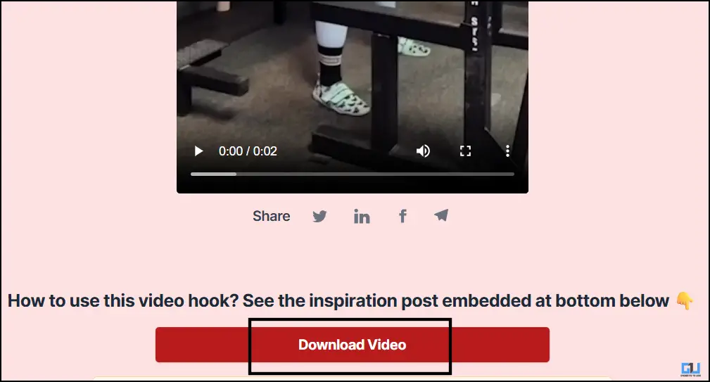 Download button Videohooks
