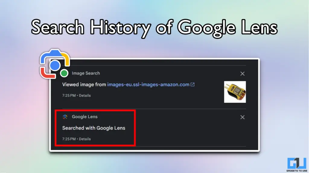 Enable and Access Search History in Google Lens