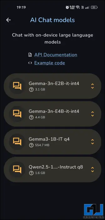 LLMs in Google AI Edge Gallery