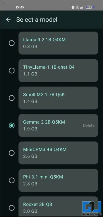 LLMs supported in Private AI 1