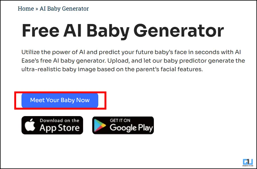 Meet Your Baby Now