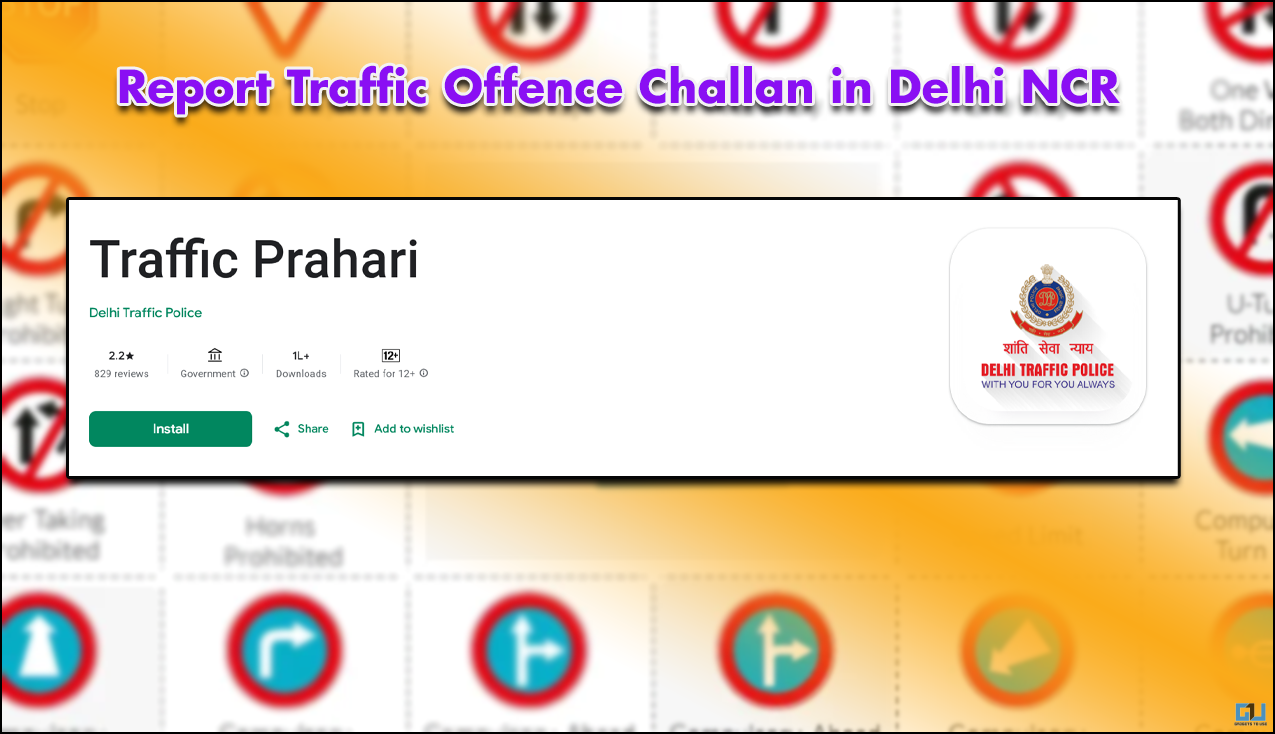 Report Traffic Offence Challan in Delhi NCR