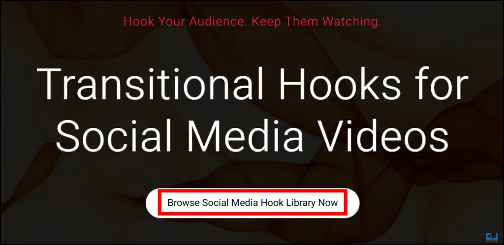 Trasitional Hooks Browse more button