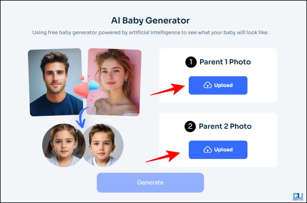 Upload images AI ease