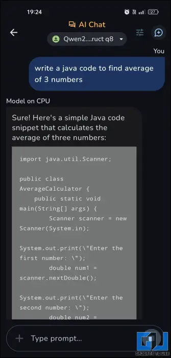 coding support