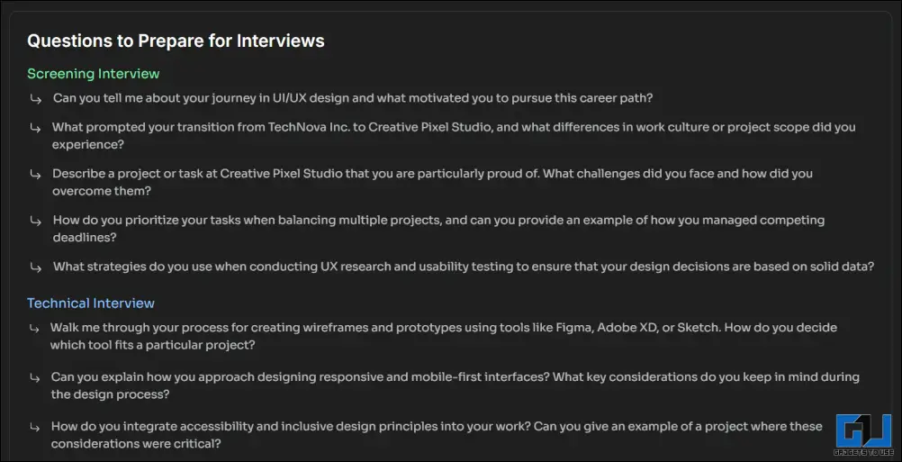 interview questions
