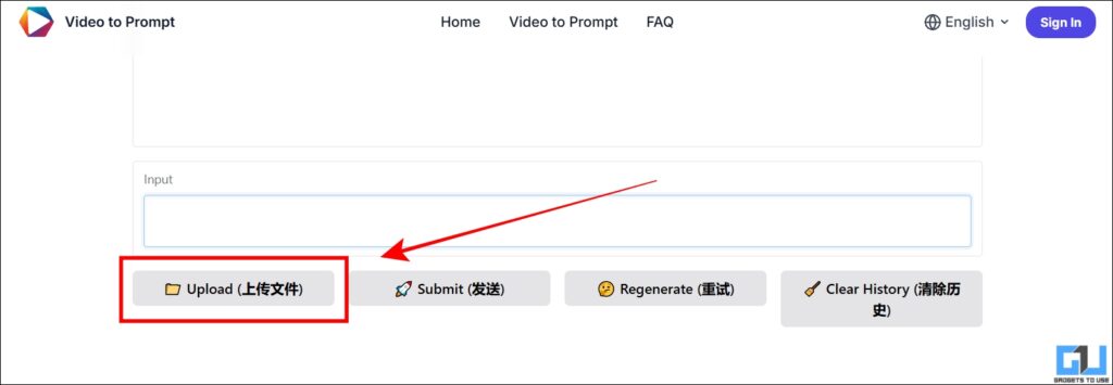 upload video