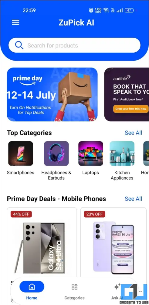 zupick home page
