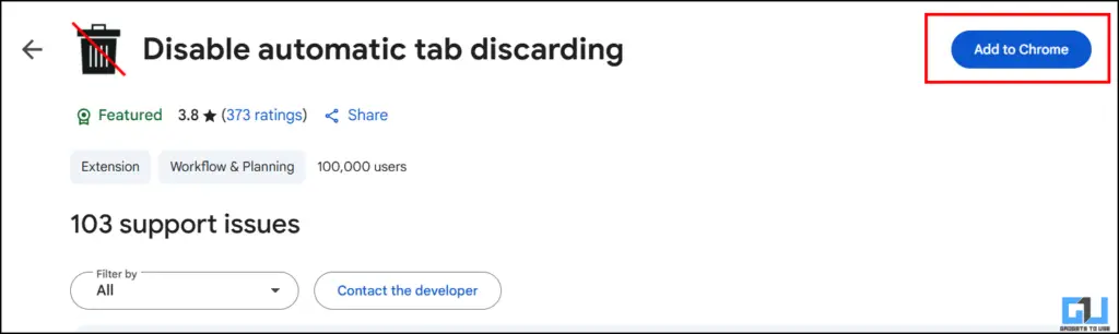 Add to chrome button