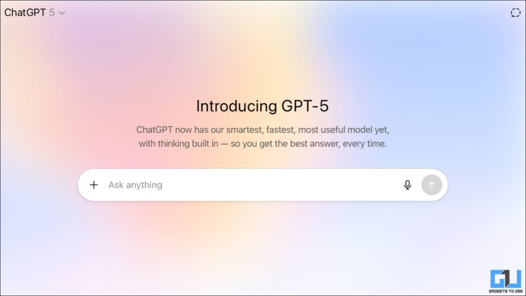 ChatGPT GPT 5
