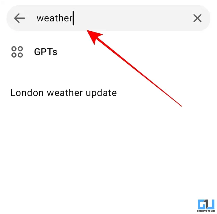 ChatGPT search history on phone
