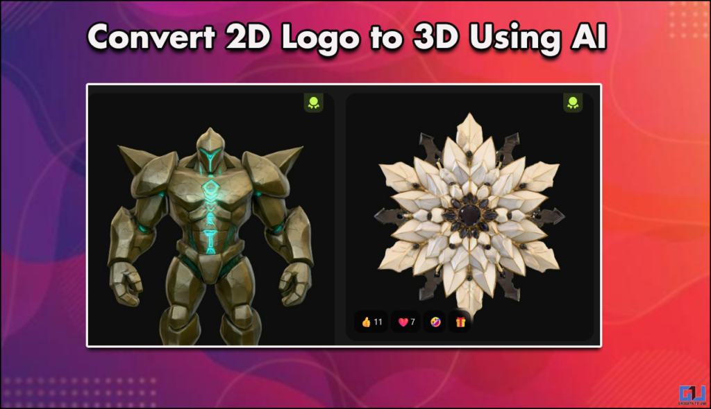 Convert 2D Logo to 3D Using AI