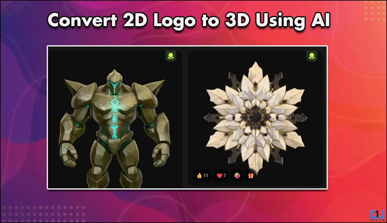 Convert 2D Logo to 3D Using AI