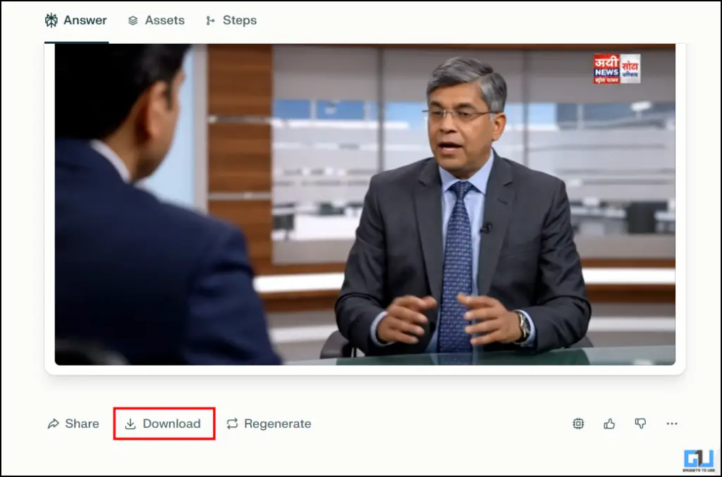 Download button