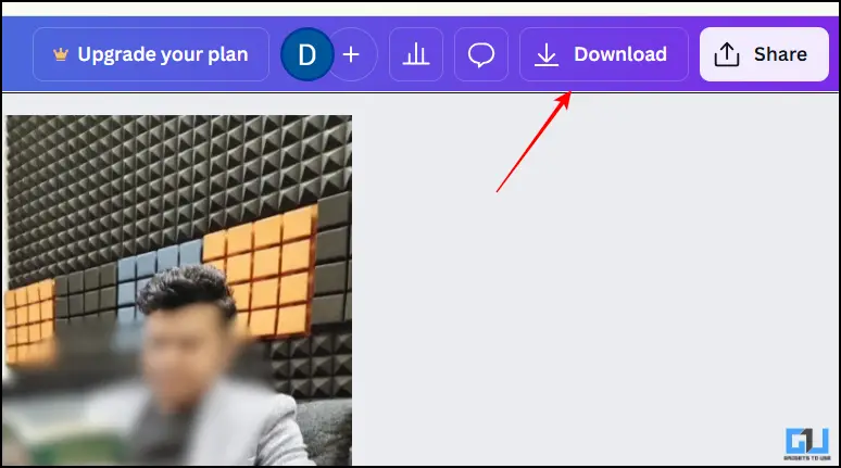 Download button Canva