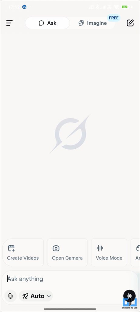 Homepage Grok