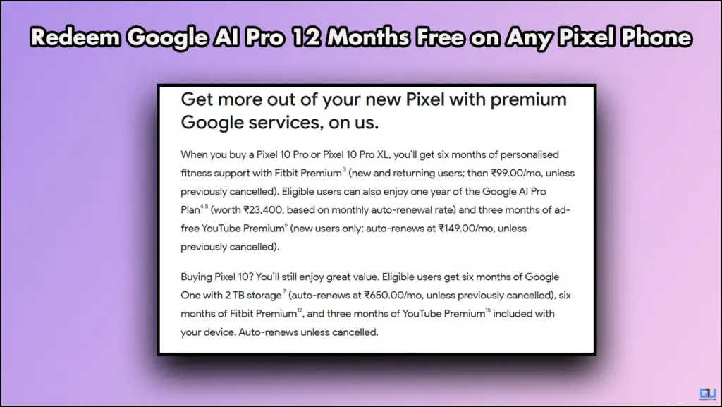Échanger Google Ai Pro 12 mois gratuitement sur n'importe quel téléphone pixel