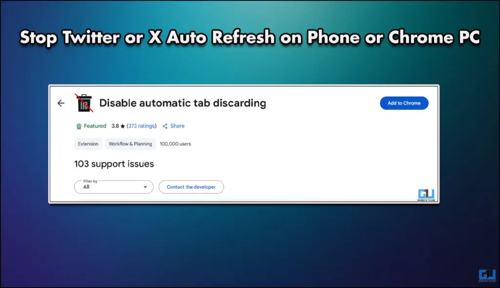 Stop Twitter or X Auto Refresh on Phone or Chrome PC