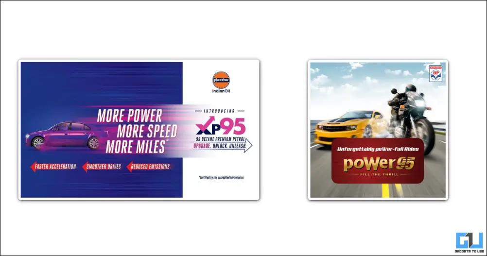 XP95 and power95 fuels