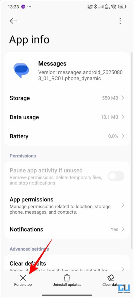 Force stop icon