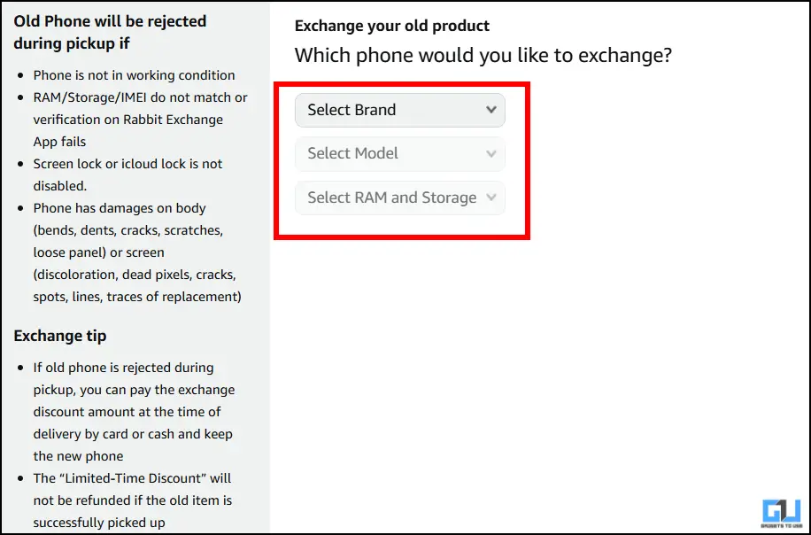 Select Ram and Model