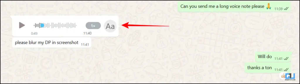 icon to transcribe