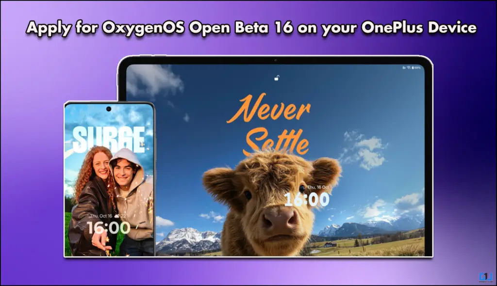 Apply for OxygenOS Open Beta 16 on your OnePlus Device