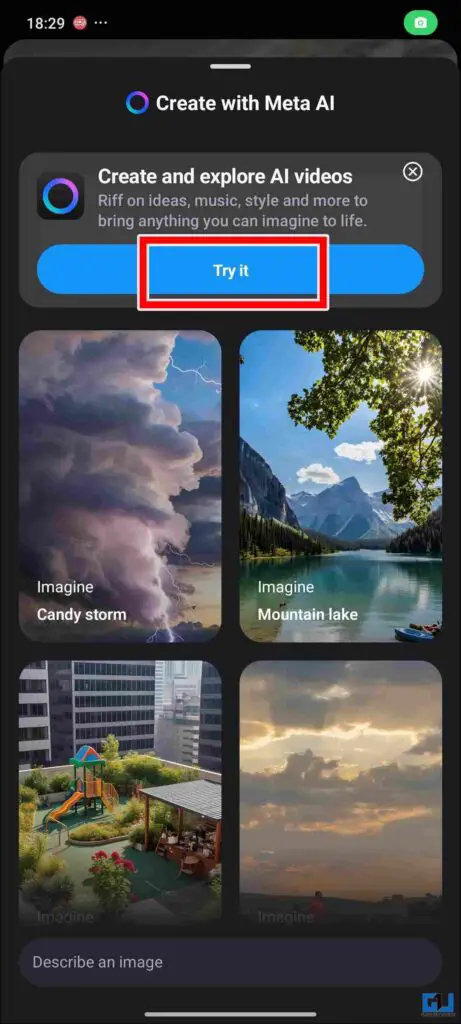 Try It button